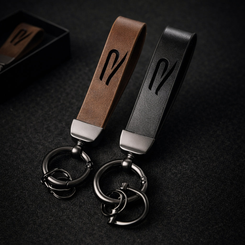 Porte-clés Premium en Cuir – Style Sport R | Accessoire Voiture