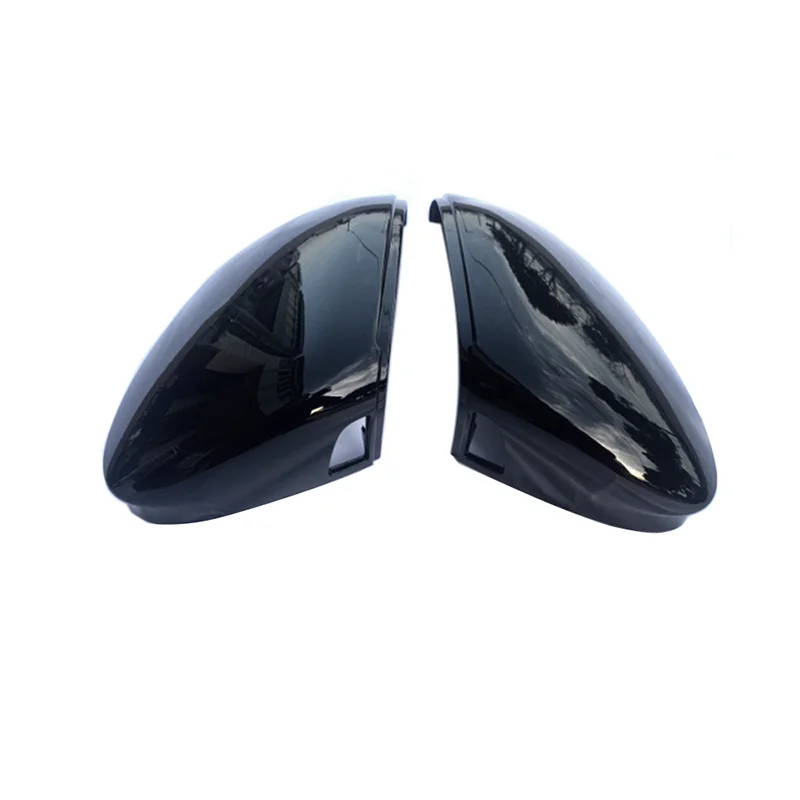 Coques de rétroviseurs Golf 8 GTI / R – Compatibles Side Assist (Noir brillant / Carbone)